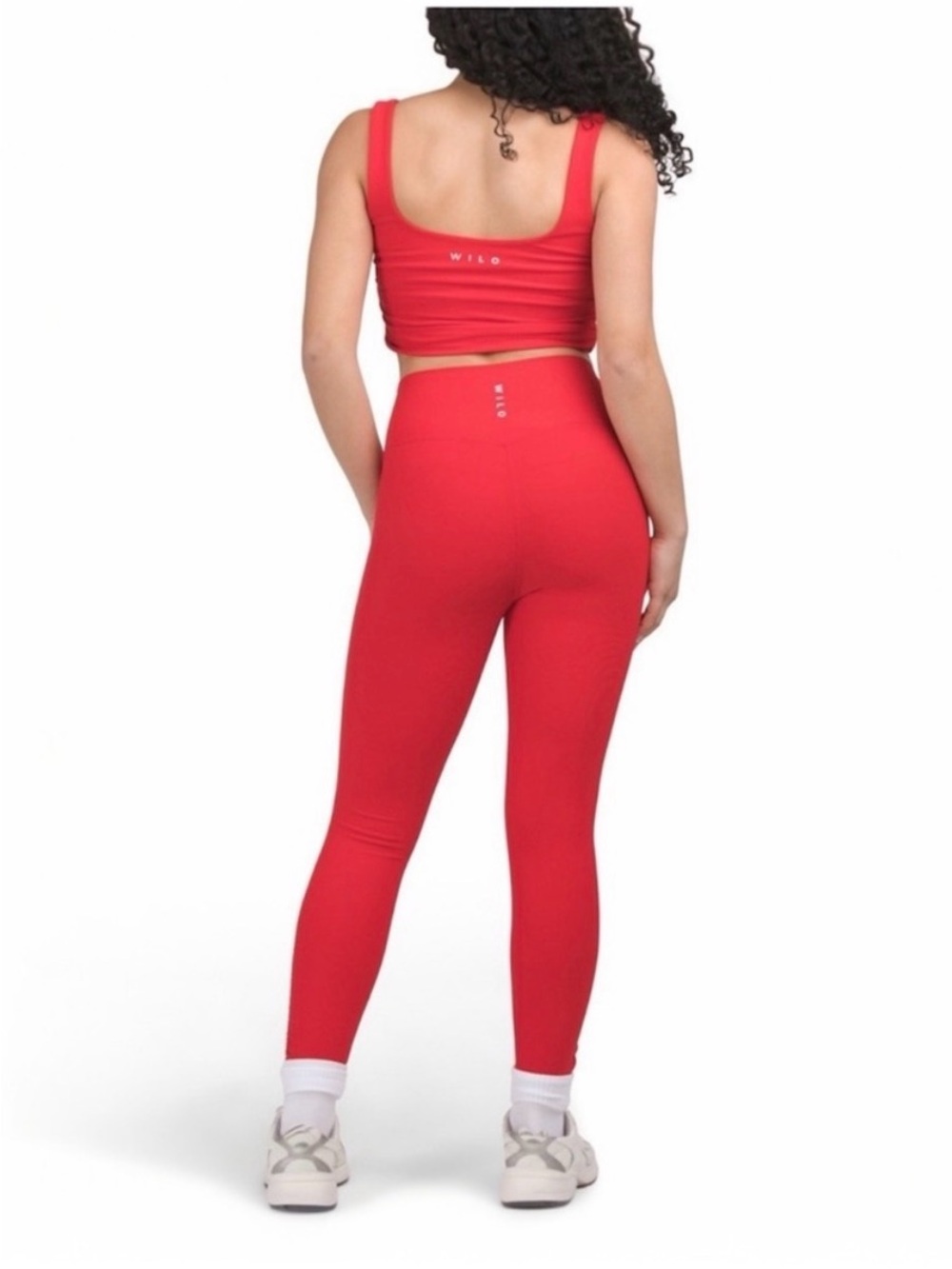 WILÓ Red High-Waist Performance Leggings and tank 2 piece SET. Never worn.